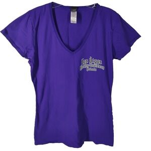 Harley Davidson Nevada Women's XL Purple Shirt Las Vegas V-Neck